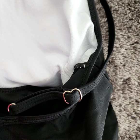 Adisputent Tankini top for high waisted bottom Swimwear black Medium BNWT - Picture 6 of 7